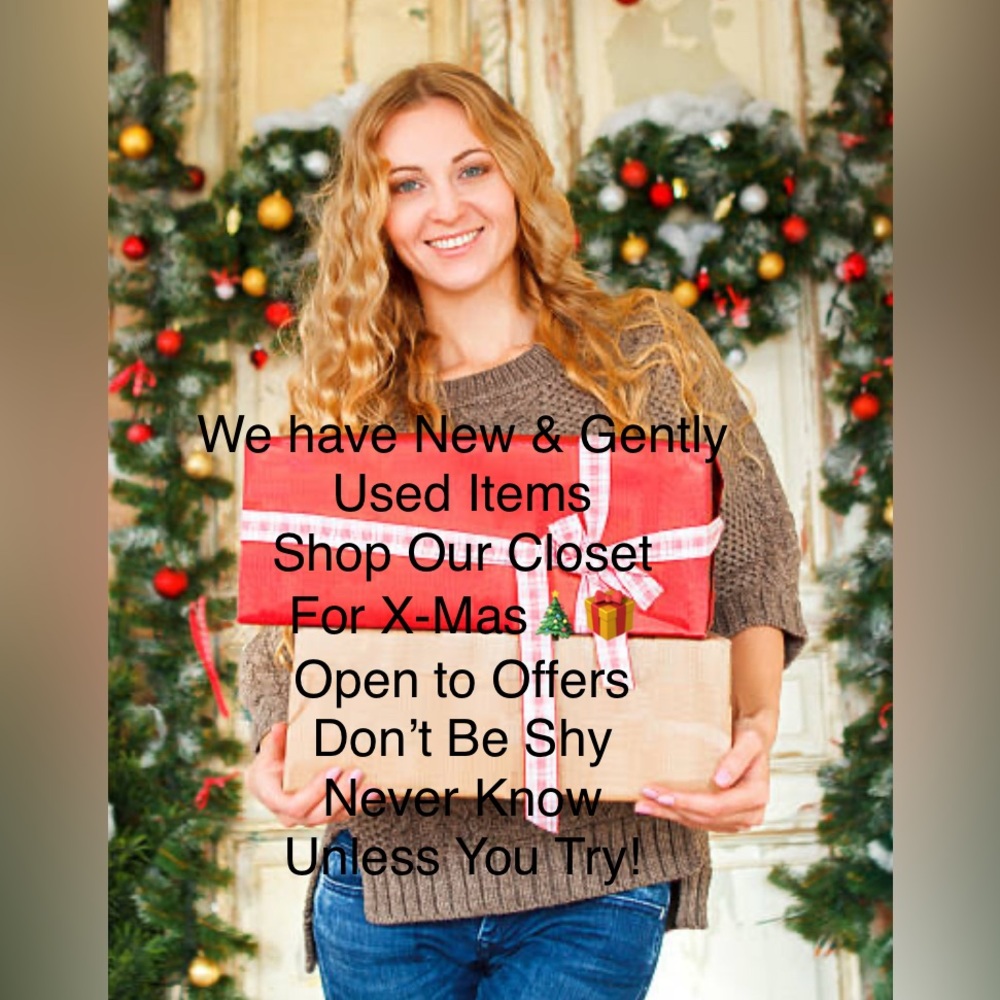 🎁🎄🎁🎄🎁🎄🎁🎄🎁
Christmas is approaching fast
Shop or Closet for Christmas 
🎁🎄🎁🎄🎁🎄🎁🎄🎁